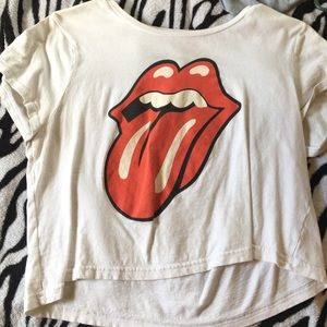 Rolling stones crop top
